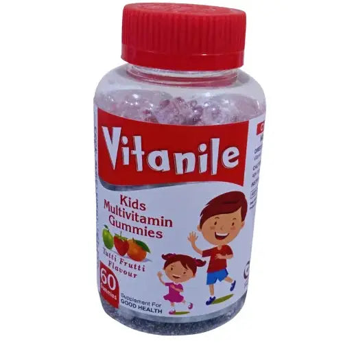 Vitanile Kids Multivitamin – 60 Gummies Essential Daily Nutrition | Hair, Skin & Nails