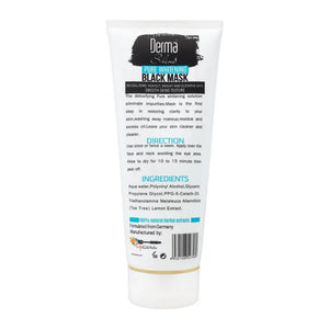 Derma Shine Charcoal Black Mask 200gm — blackhead removal & detox for oily skin pakistan