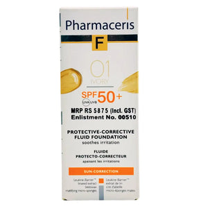 PHARMACERIS Sun Protect Mineral Foundation Ivory 1 SPF 50+ (30ml) | For Sensitive Skin | derma.pk