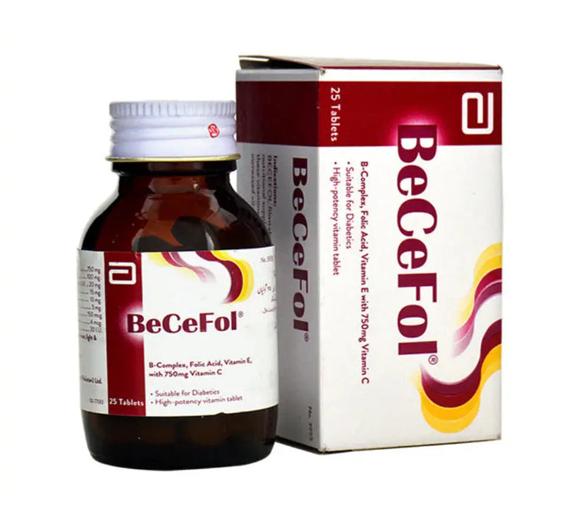 Becefol 60's – Multivitamin & B-Complex Supplement