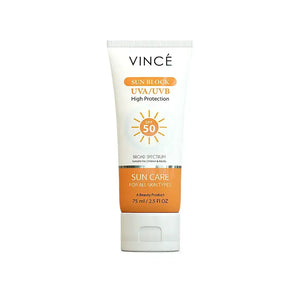 Vince Sunblock SPF 50 Strong UV Protection - zinc oxide broad-spectrum sunscreen | Derma.pk