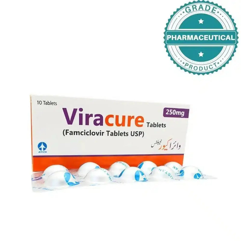 Viracure Tablets 250mg (Famciclovir) - Antiviral