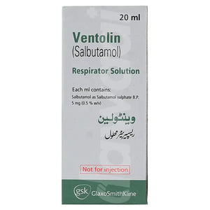 Ventolin 20ml Respirator Solution 5mg ��� Asthma & Breathing Problems Relief