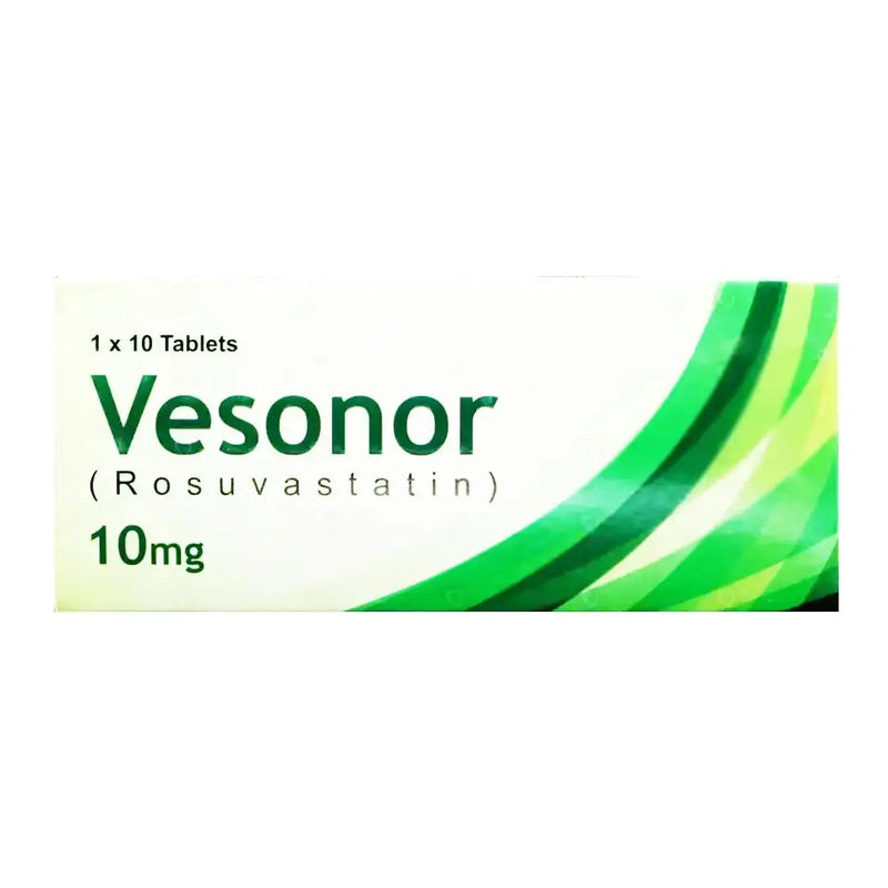 Vesonor 10mg Tablets — Rosuvastatin for Cholesterol Control