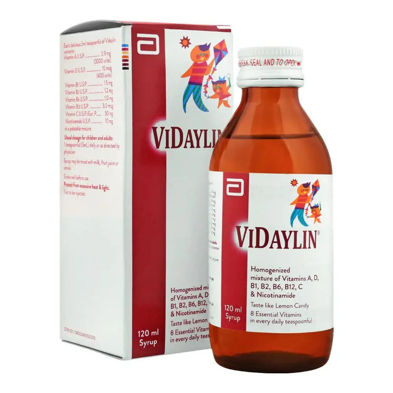 Vidaylin Syrup 120ml – Multivitamin Supplement for Energy & Immunity