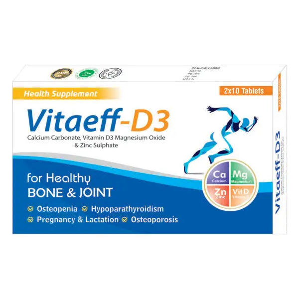 Vitaeff-D3 Tablets for Bone Health & Immunity Support