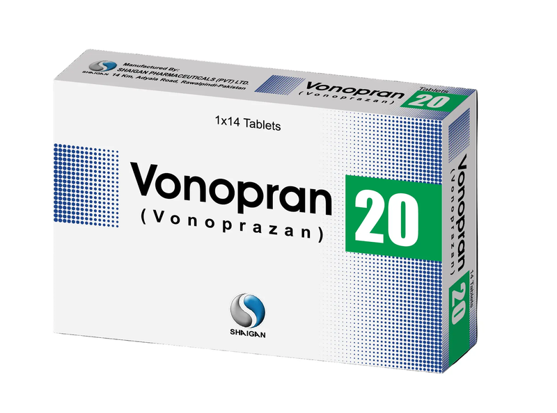 Vonopran 20mg Tablets – Vonoprazan P-CAB for Acid Reflux & Ulcer Relief