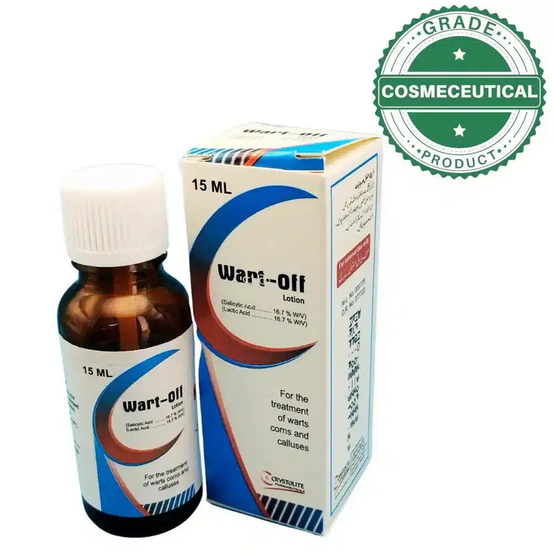 Wart-Off Lotion 15ml — Treatment for Warts, Corns & Calluses | Moisturizer for Dry Skin
