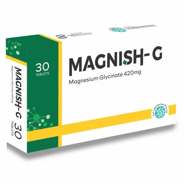Magnish G 420mg Tablets – Magnesium Glycinate for Muscle & Nerve Health