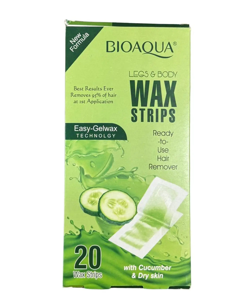 BioAqua Wax Strips with Cucumber for Dry Skin