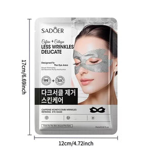 Buy SADOER Caffeine Honeycomb Eye Mask for Dark Circles