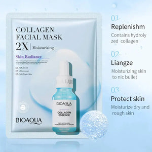 BIOAQUA Collagen Facial Sheet Mask 2X Moisturizing