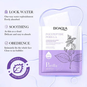 BioAqua Polypeptide Perilla Facial Mask — Texture and Essence Detail