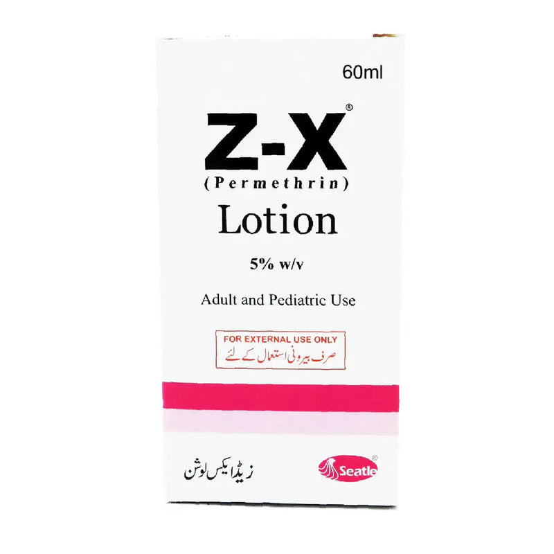 Z X Lotion 60ml – Permethrin Scabies & Lice Treatment