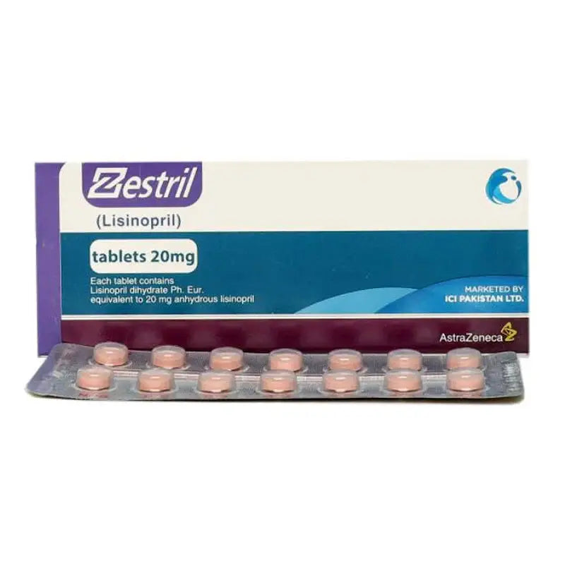 Zestril 20mg Tablets (Lisinopril) for High Blood Pressure