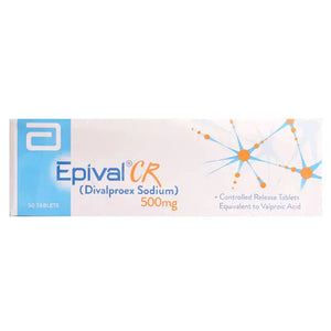 Epival CR 500mg Tablet – Divalproex Sodium Controlled Release for Epilepsy, Abbott Laboratories Pakistan