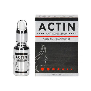 Actin acne serum dropper bottle salicylic acid oil-free formula