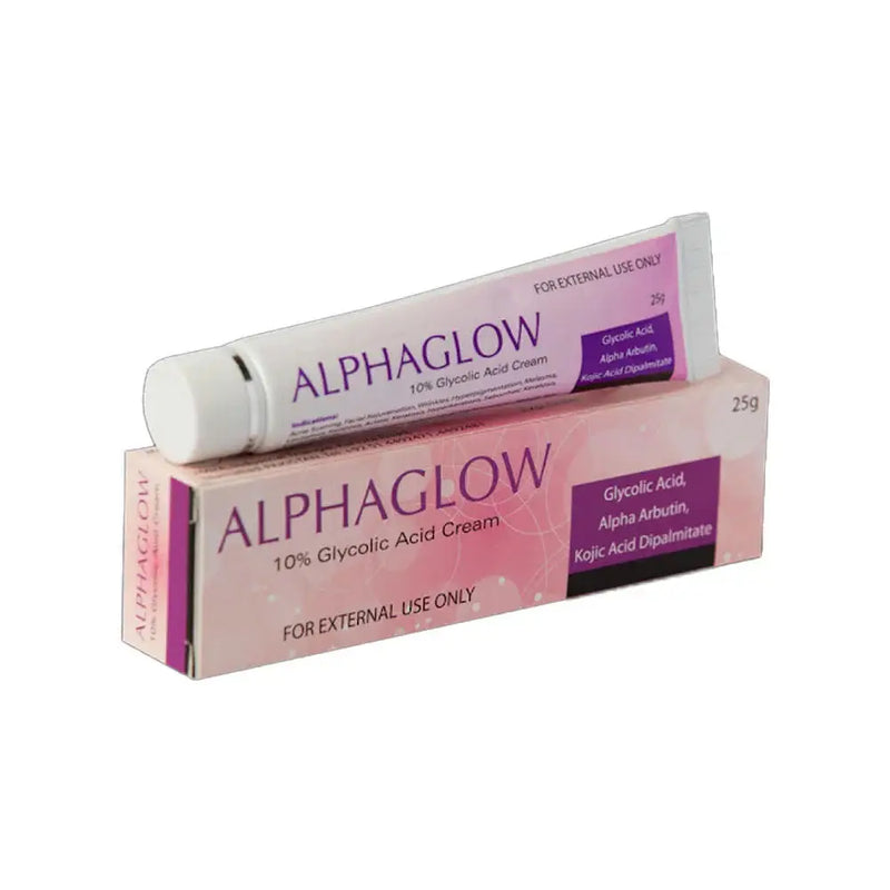 Alphaglow 10% Glycolic Acid Cream – AHA Exfoliating Formula