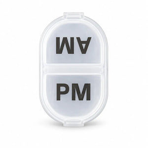 AM/PM Pill Case – 2 Compartment Portable Pill Box