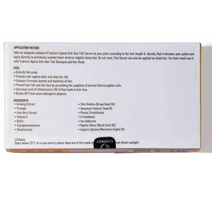 Cudrova Spazio Anti-Hair Fall Serum ingredient detail — Procapil, Aloe Vera, Ginseng formula