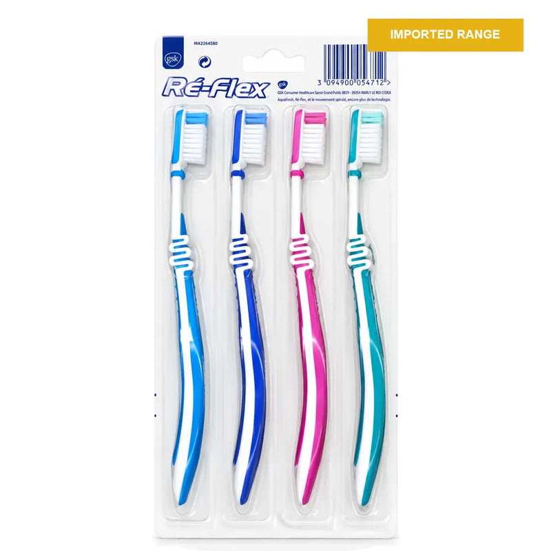 Aquafresh Ré-Flex Toothbrush 4-Pack