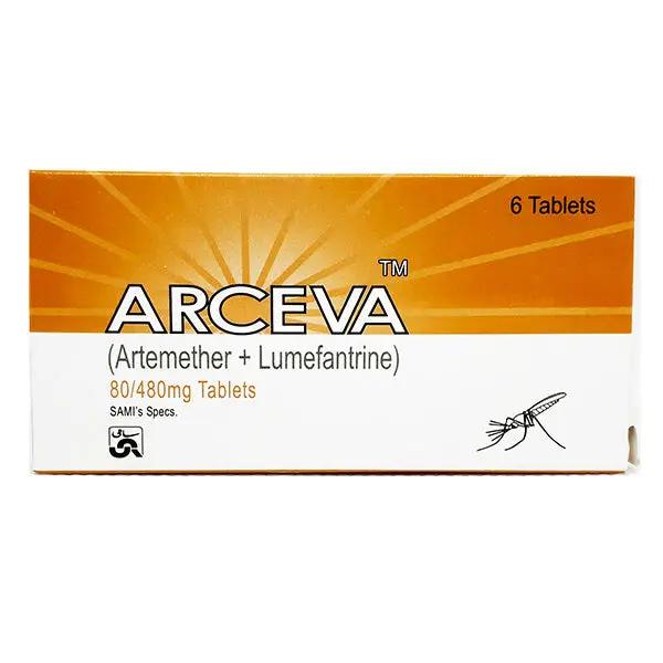 Arceva 80/480mg Tablets — Artemether & Lumefantrine for Malaria