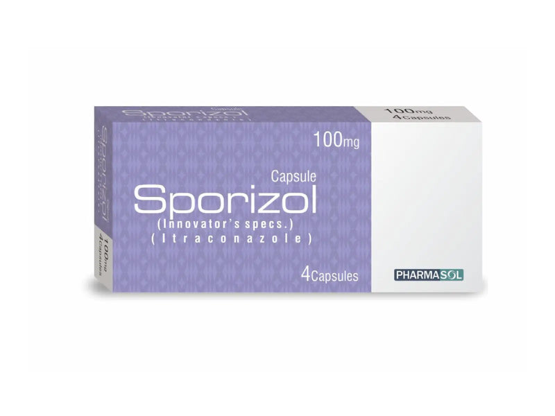 Sporizol Capsule 100mg – Itraconazole for Fungal Infections | Antifungal — Ringworm & Itching