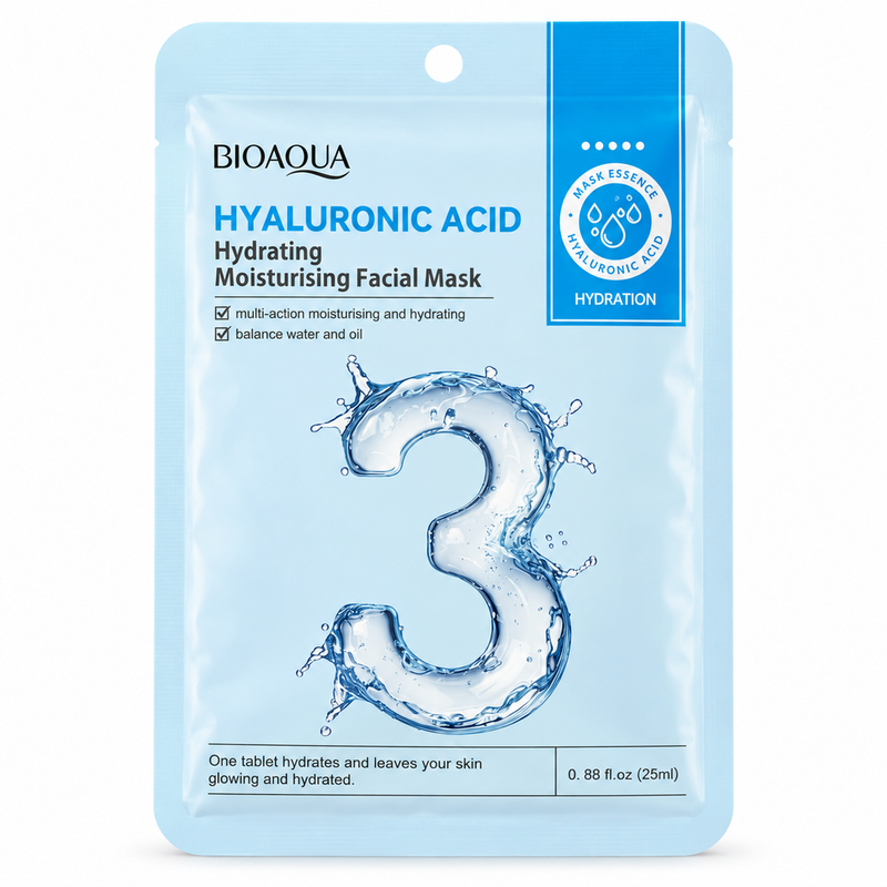 BioAqua Hyaluronic Acid Hydrating Moisturising Facial Mask 25ml