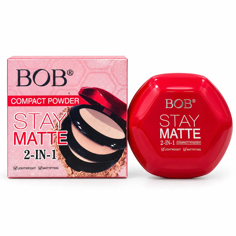 BOB Stay Matte 2-in-1 Compact Powder