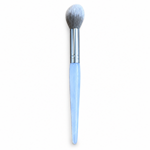 Tapered Powder & Blush Brush - Blue with Silver Ferrule - 006