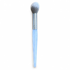 Tapered Powder & Blush Brush - Blue with Silver Ferrule - 006