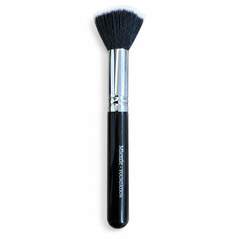 Mtenlife FOUNDATION Stippling/Duo-Fibre Foundation Brush - Black Handle - 012