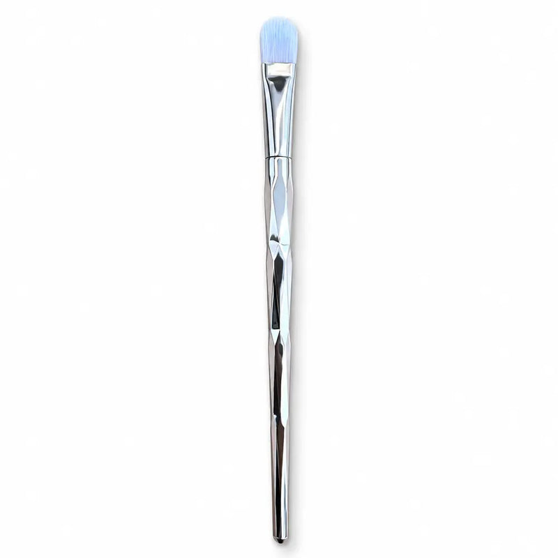 Flat Concealer Brush - Faceted Chrome Handle - 016