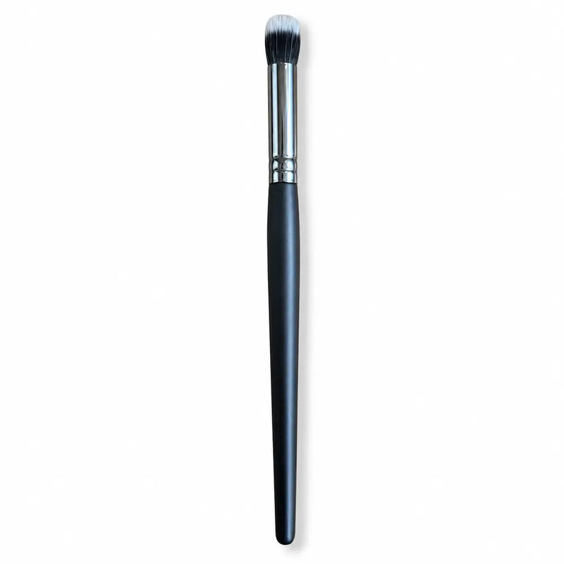Concealer/Crease Brush - Black Handle Silver Ferrule - 028