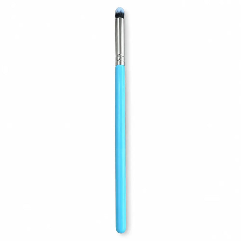 Small Pencil/Detail Brush - Blue Handle Silver Ferrule - 041