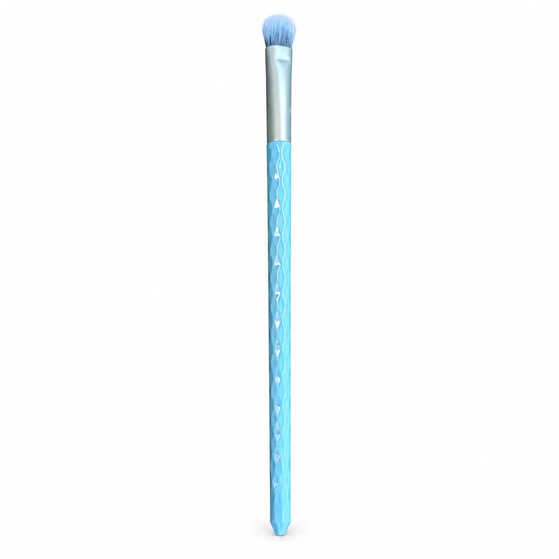 Tapered Detail Brush - Blue Diamond-Textured Handle Silver Ferrule - 050