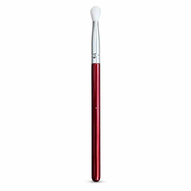 Rounded Crease Brush - Red/Maroon Metallic Handle - 064