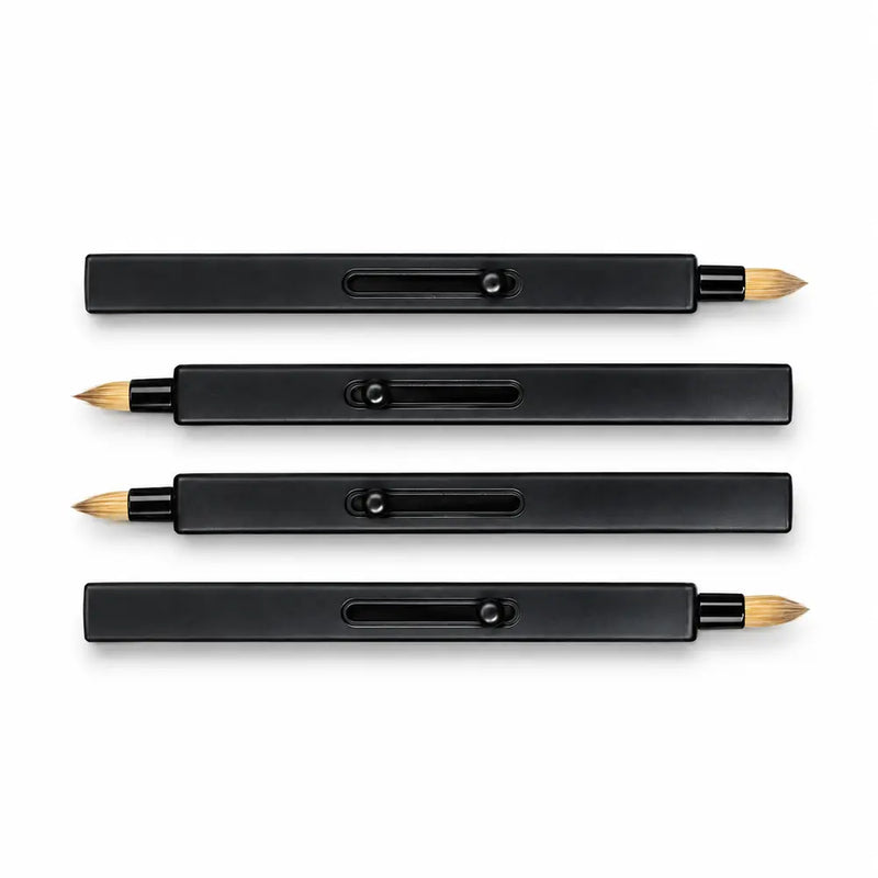 Retractable Dual-Tip Detail Brush - Black Slide Case - 073