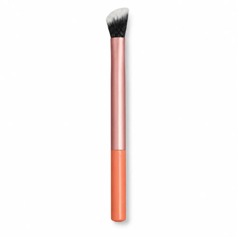 Angled Duo-Fibre Brush - Rose/Coral Two-Tone Handle - 081