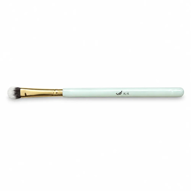 Feng Zhi Tapered Concealer/Shadow Brush - Mint Handle Gold Ferrule - 086
