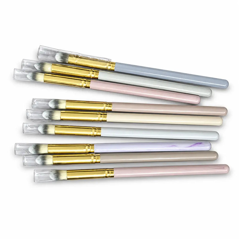 Pastel Tapered Eyeshadow Brush - Assorted Handle, Gold Ferrule - 101