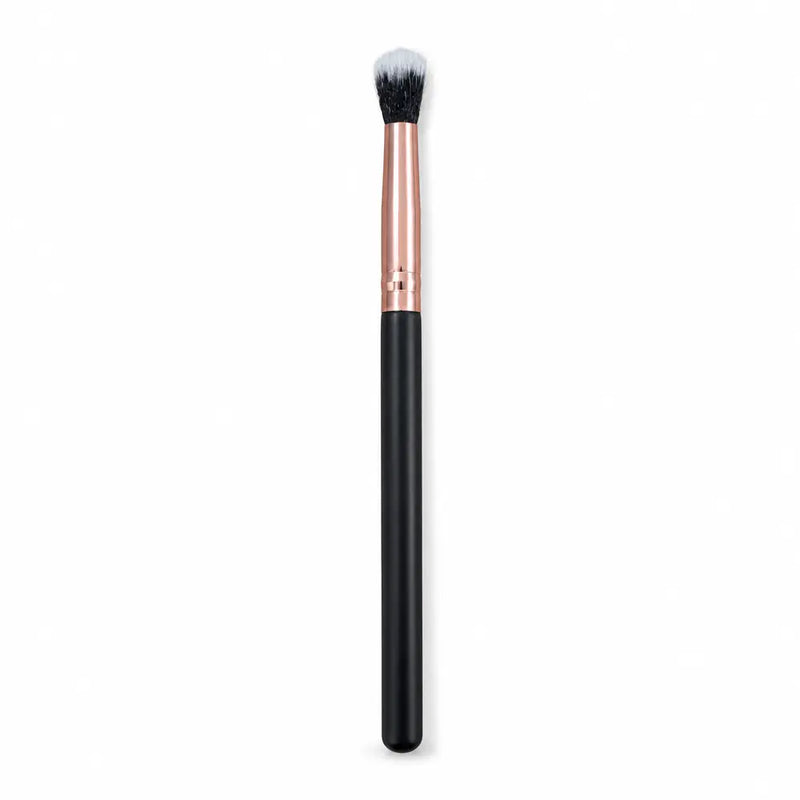Tapered Duo-Fibre Blending Brush - Black Handle Rose Gold Ferrule - 113