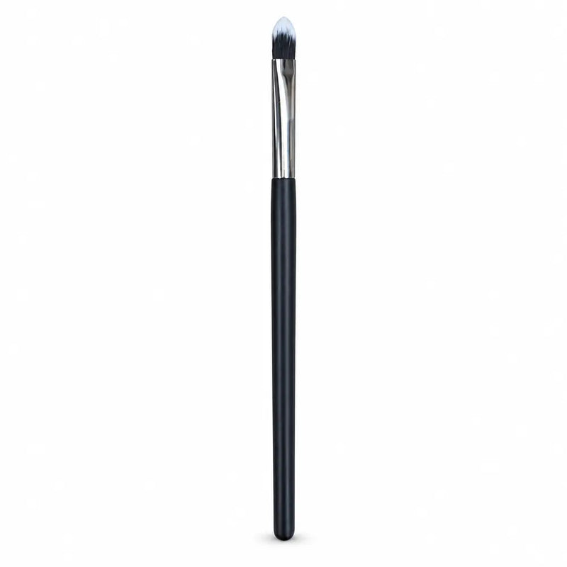Pointed Detail/Concealer Brush - Black Handle Silver Ferrule - 117