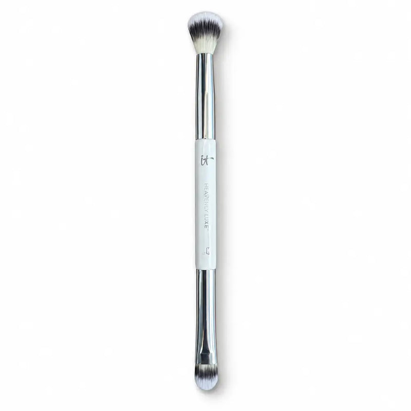 it Cosmetics - Heavenly Luxe Dual-Ended Blending Brush - White/Chrome Handle - 130
