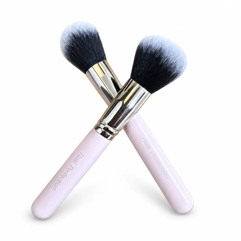 Real Perfection Round Powder Brush - Pink Handle - 133