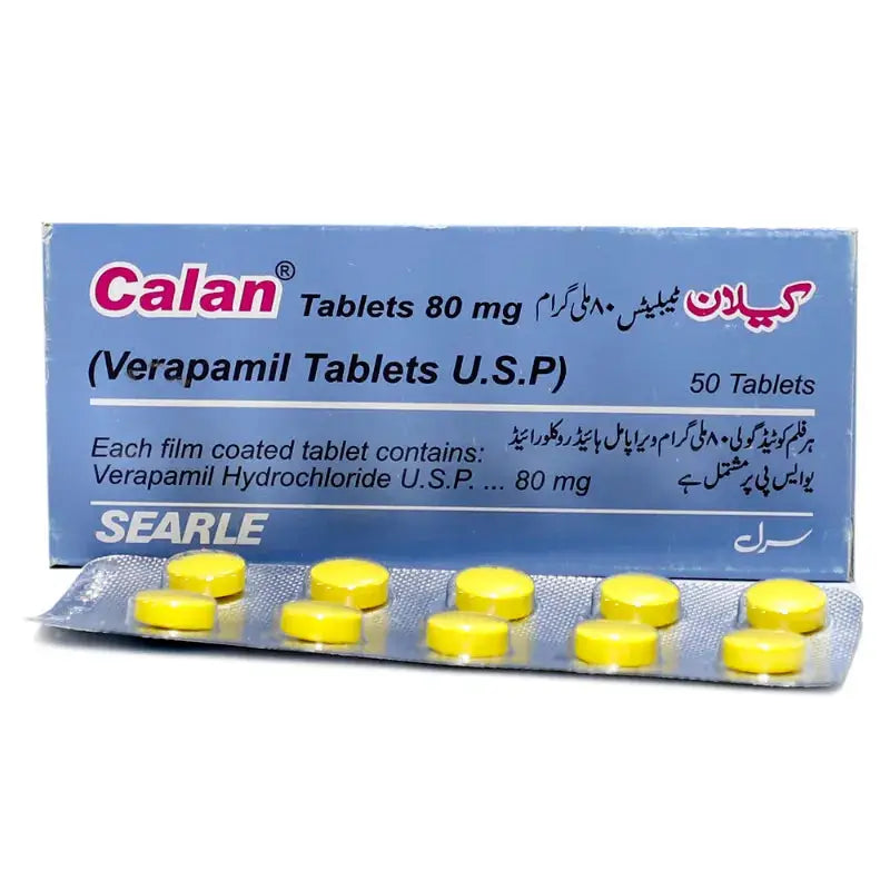 Calan Tablets 80mg – Verapamil for Heart Rhythm, Angina & Hypertension