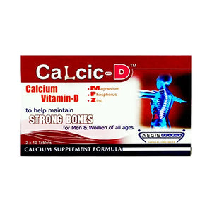 Calcic-D Tablets – Calcium & Vitamin D Supplement for Bone Strength and Health
