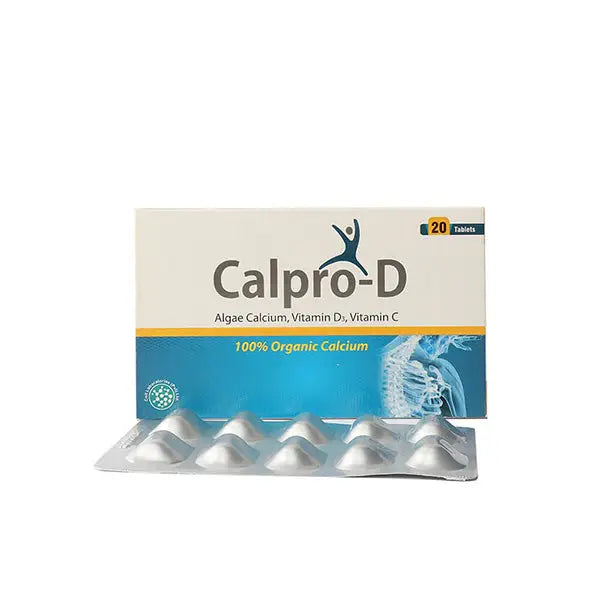 Calpro D Tablet – Calcium Carbonate with Vitamin D3 for Strong Bones