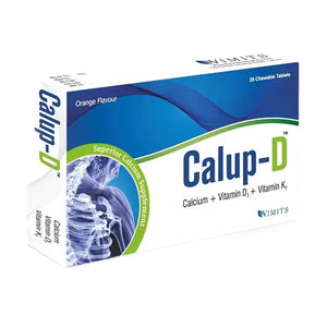 Calup-D Chewable Tablets – Calcium, Vitamin D3 & K2 for Bone & Heart Health – Available in Pakistan