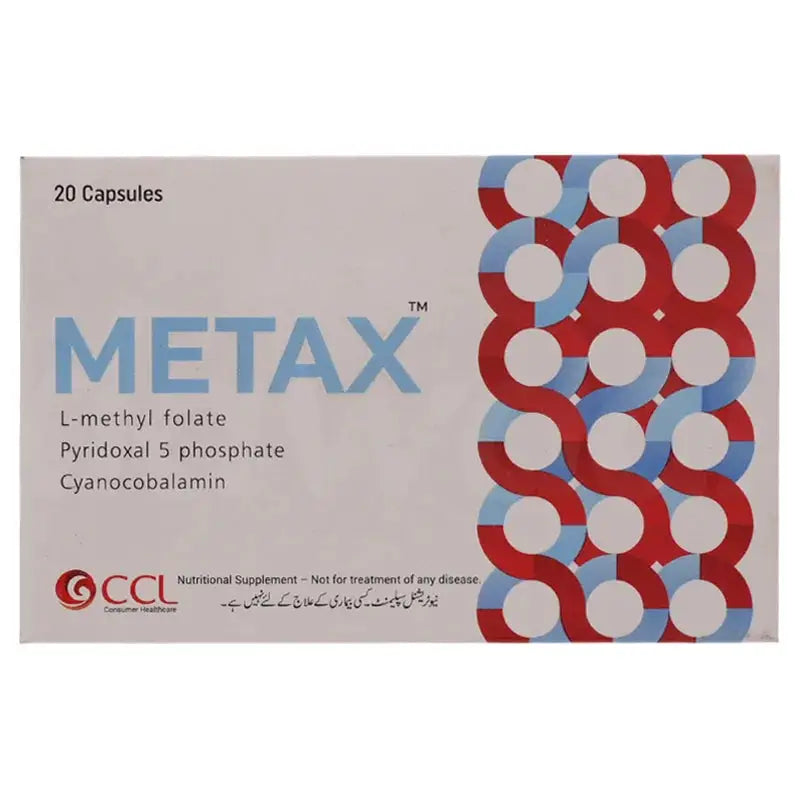 Metax Capsules – Folic Acid Supplement for Folate Deficiency & Anaemia